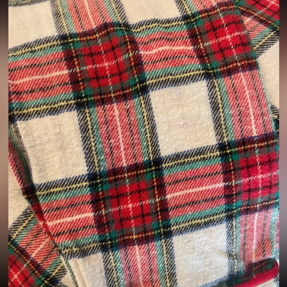 Disney Minnie Mouse Red Plaid Flannel Sleep Shirt Size S - Picture 6 of 6
